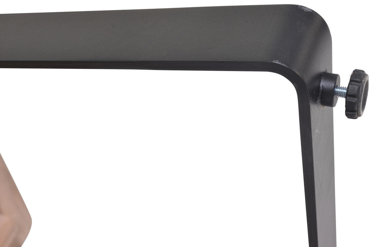 GARTENTISCH 208/89/74 cm Metall rechteckig  - Schwarz/Teakfarben, Design, Holz/Metall (208/89/74cm) - Ambia Garden