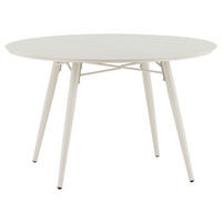 UTEBORD metall rund  - beige, Klassisk, metall (120/120/75cm) - Gardenson