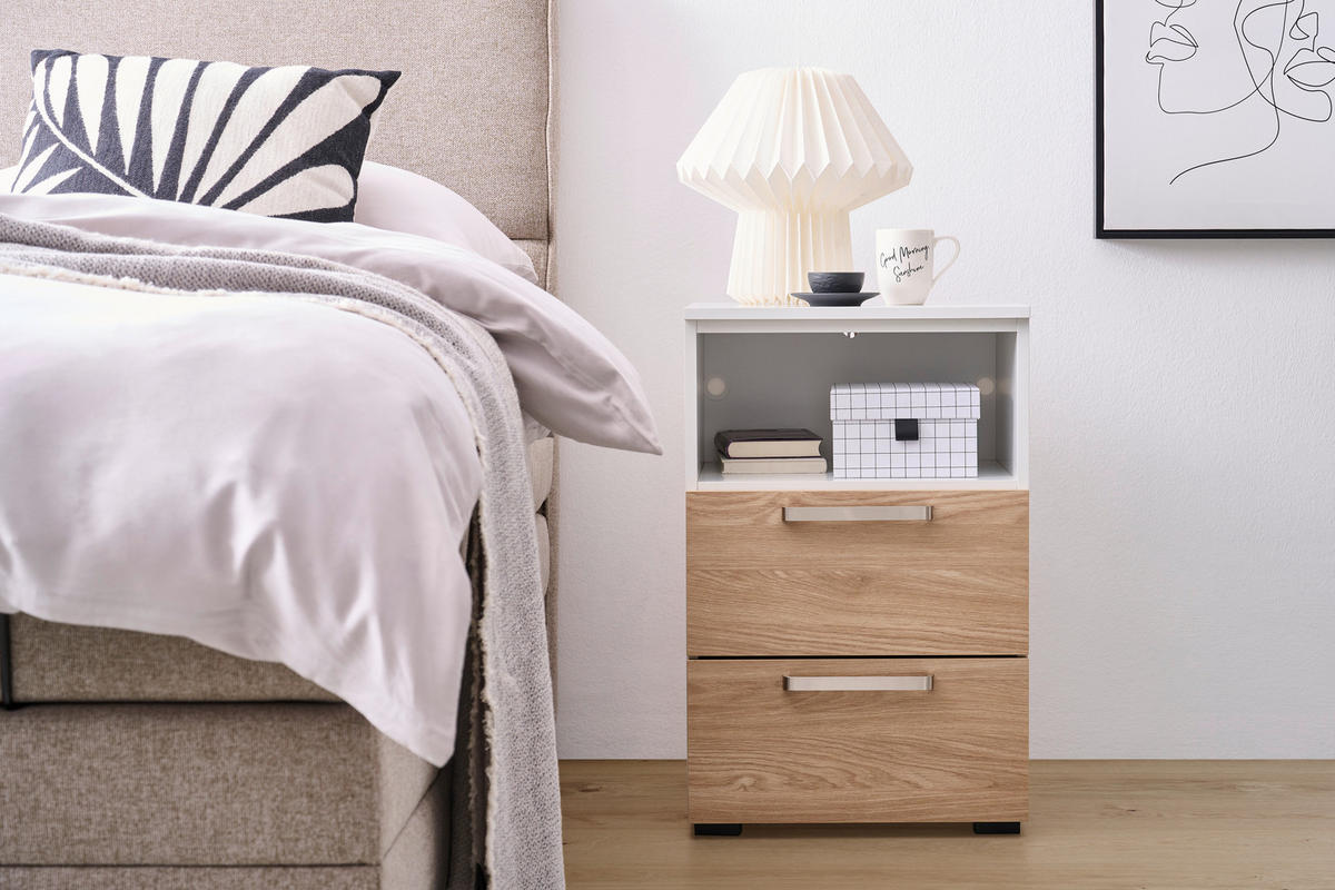 POLC 46/67/40 cm fehér  - fekete/fehér, Konventionell, műanyag/faalapú anyag (46/67/40cm) - Hom`in