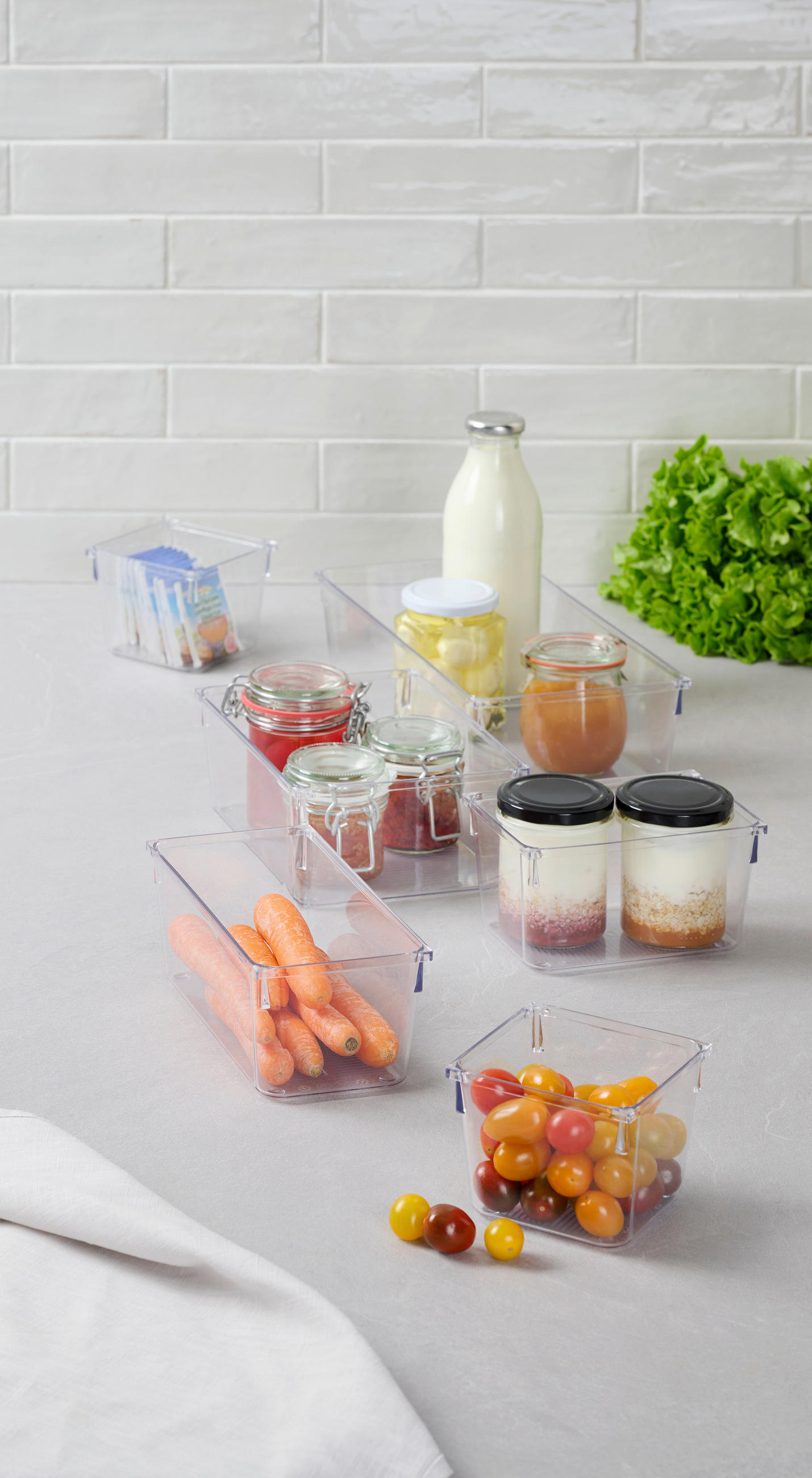 KÜCHEN-ORGANIZER-SET  - Klar, Basics, Kunststoff - Homeware Profession.