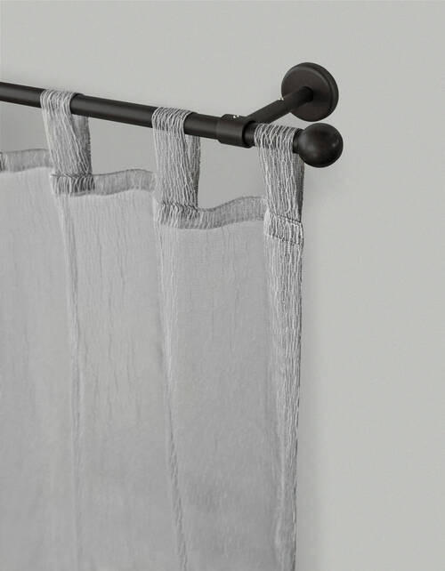 VORHANGSTANGE 420 cm  - Schwarz, KONVENTIONELL, Metall (420cm)