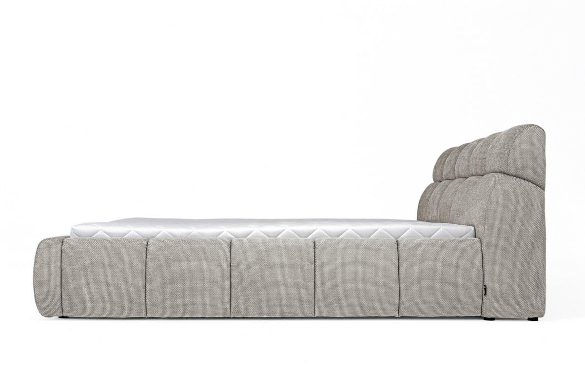 POLSTERBETT Lattenrost, Bettkasten 180/200 cm  in Beige  - Beige/Schwarz, Design, Holz/Kunststoff (180/200cm) - Esposa