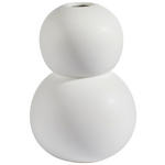 VASE 20 cm  - Weiß, MODERN, Keramik (13,5/13,5/20cm) - Novel