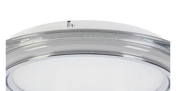 LED-DECKENLEUCHTE 45/6 cm - Chromfarben/Transparent, Design, Kunststoff/Metall (45/6cm) - Novel