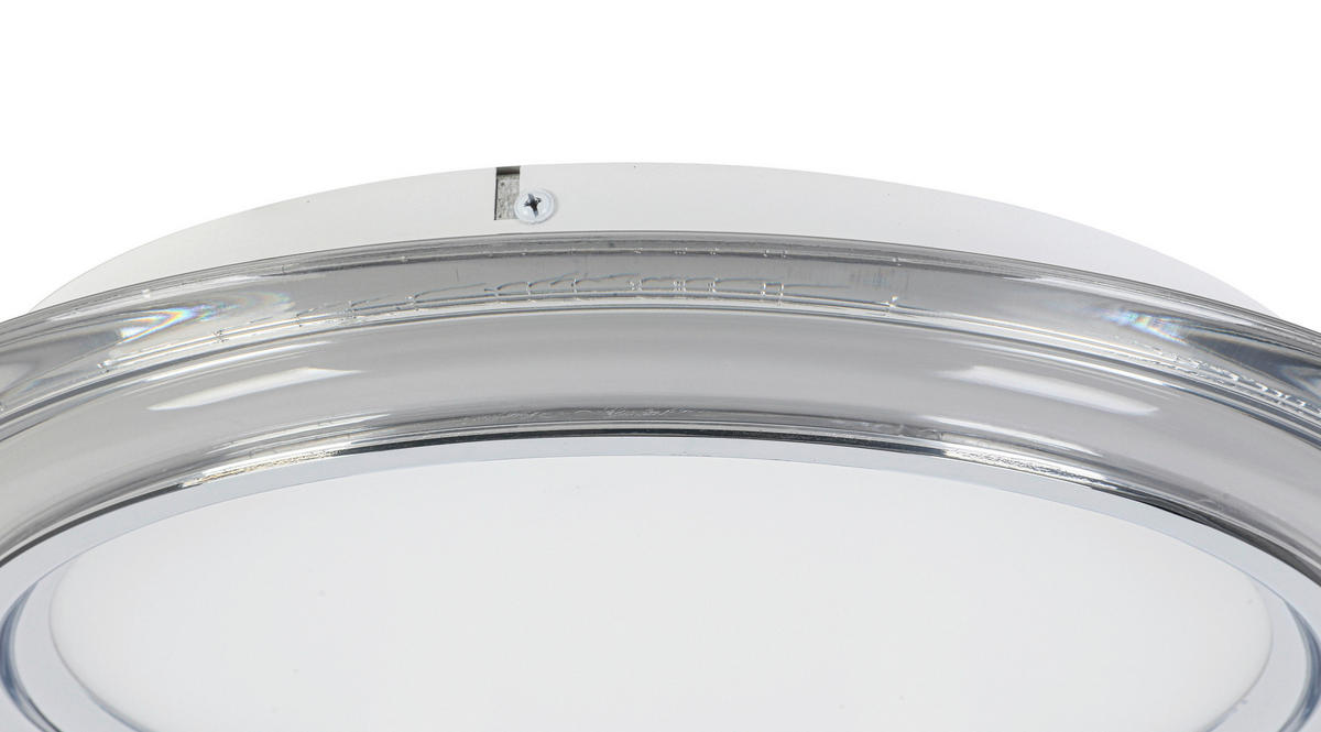 LED-TAKLAMPA Macon 36 W  - vit/kromfärg, Design, metall/plast (45cm) - Novel