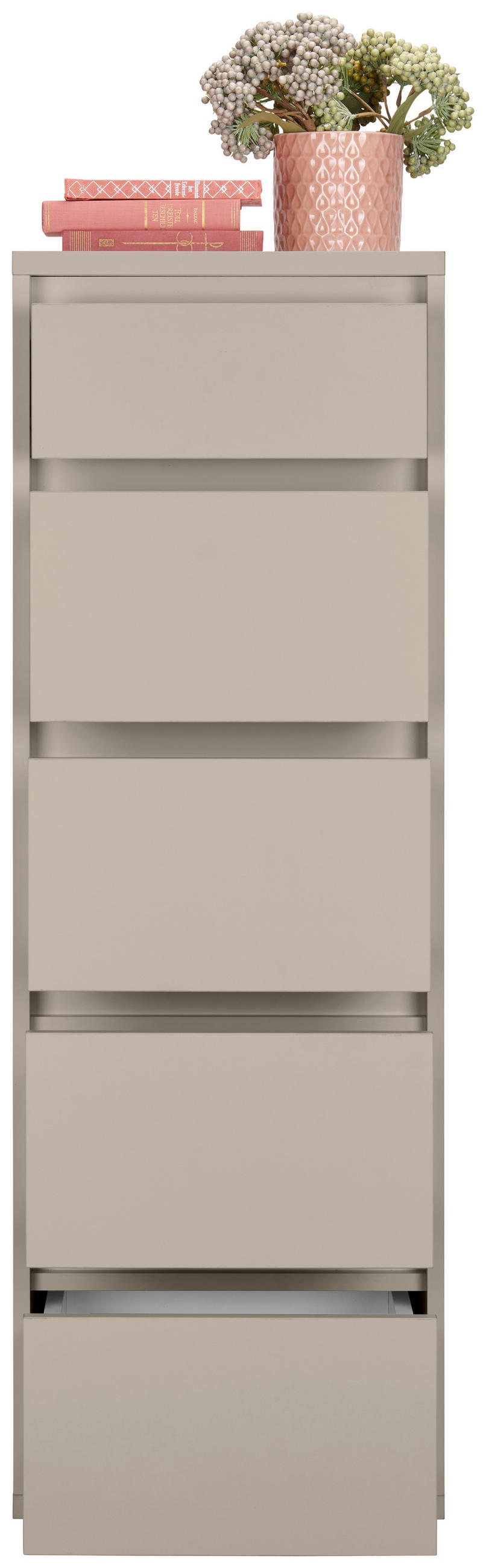 KOMMODE  in 40/120/48 cm  - Kaschmir/Anthrazit, Design, Holzwerkstoff/Kunststoff (40/120/48cm) - Carryhome