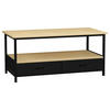 COUCHTISCH in Holzwerkstoff 100/50/45 cm  - Honigeiche/Schwarz, Design, Holzwerkstoff/Kunststoff (100/50/45cm) - MID.YOU