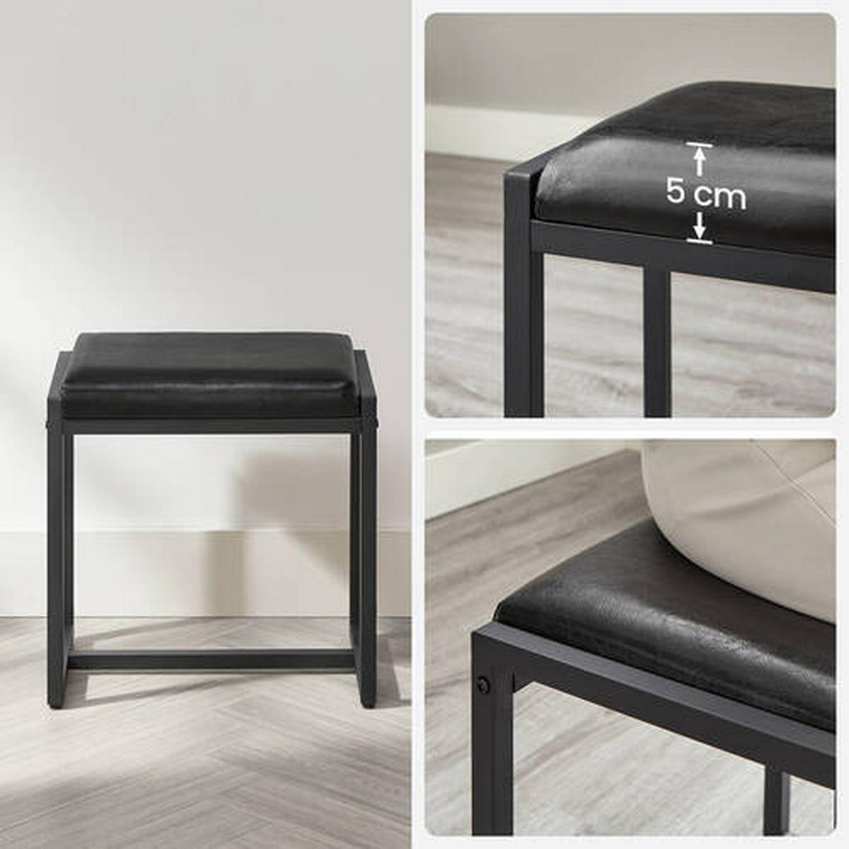 SCHMINKTISCH in Braun, Schwarz  - Schwarz/Braun, Trend, Glas/Holzwerkstoff (90/40/141cm) - Boxxx