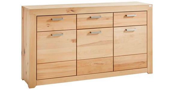 SIDEBOARD 160/88/40 cm  in Buchefarben  - Silberfarben/Buchefarben, Natur, Holz/Metall (160/88/40cm) - Cantus