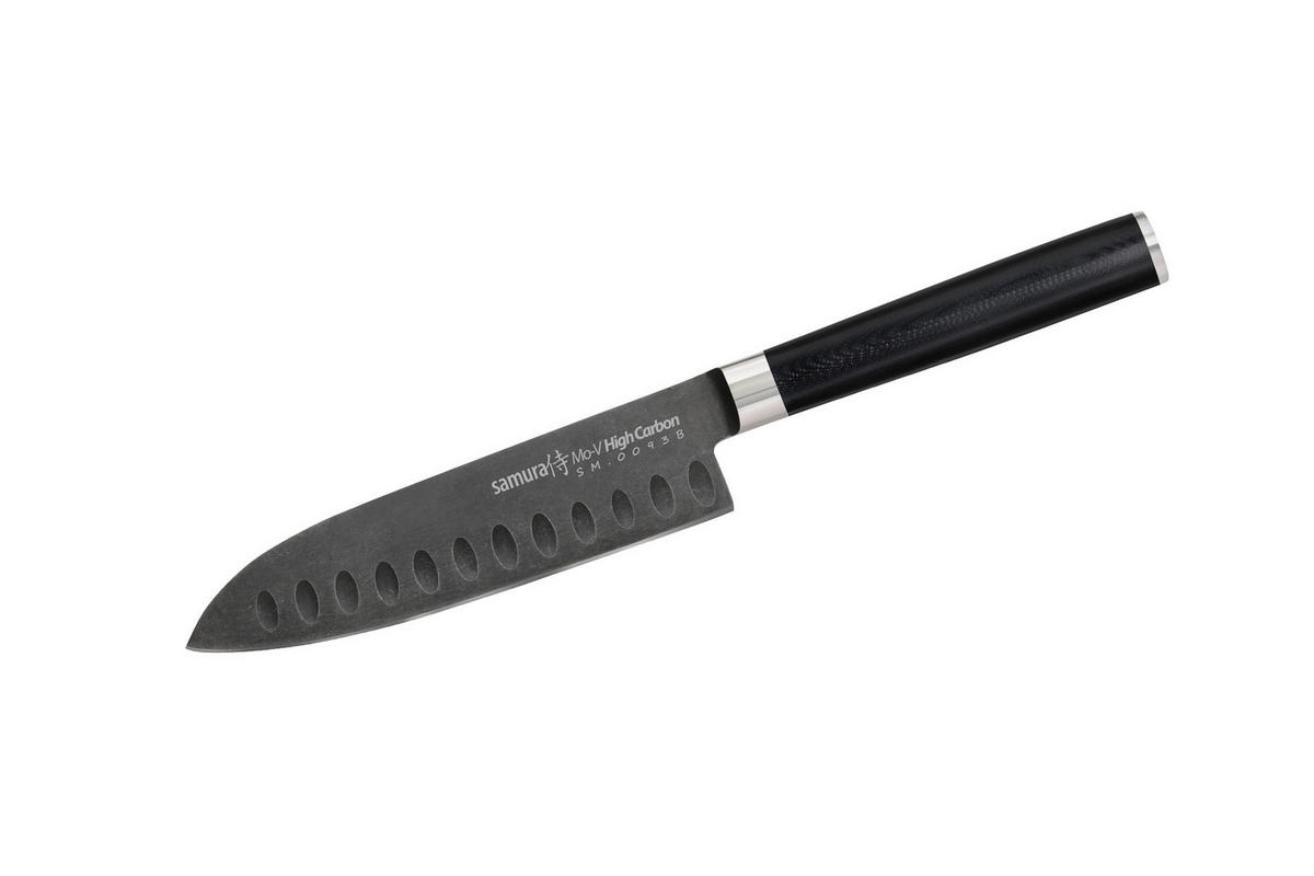 SANTOKU NOŽ  MO-V 25.5/3.6/1.8 cm            - crna, Basics, drvni materijal/metal (25.5/3.6/1.8cm) - Samura