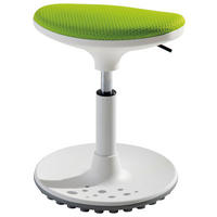 BÜROHOCKER   Limette, Weiss  - Weiss/Limette, Design, Kunststoff/Textil (38/48/27,5cm) - Paidi