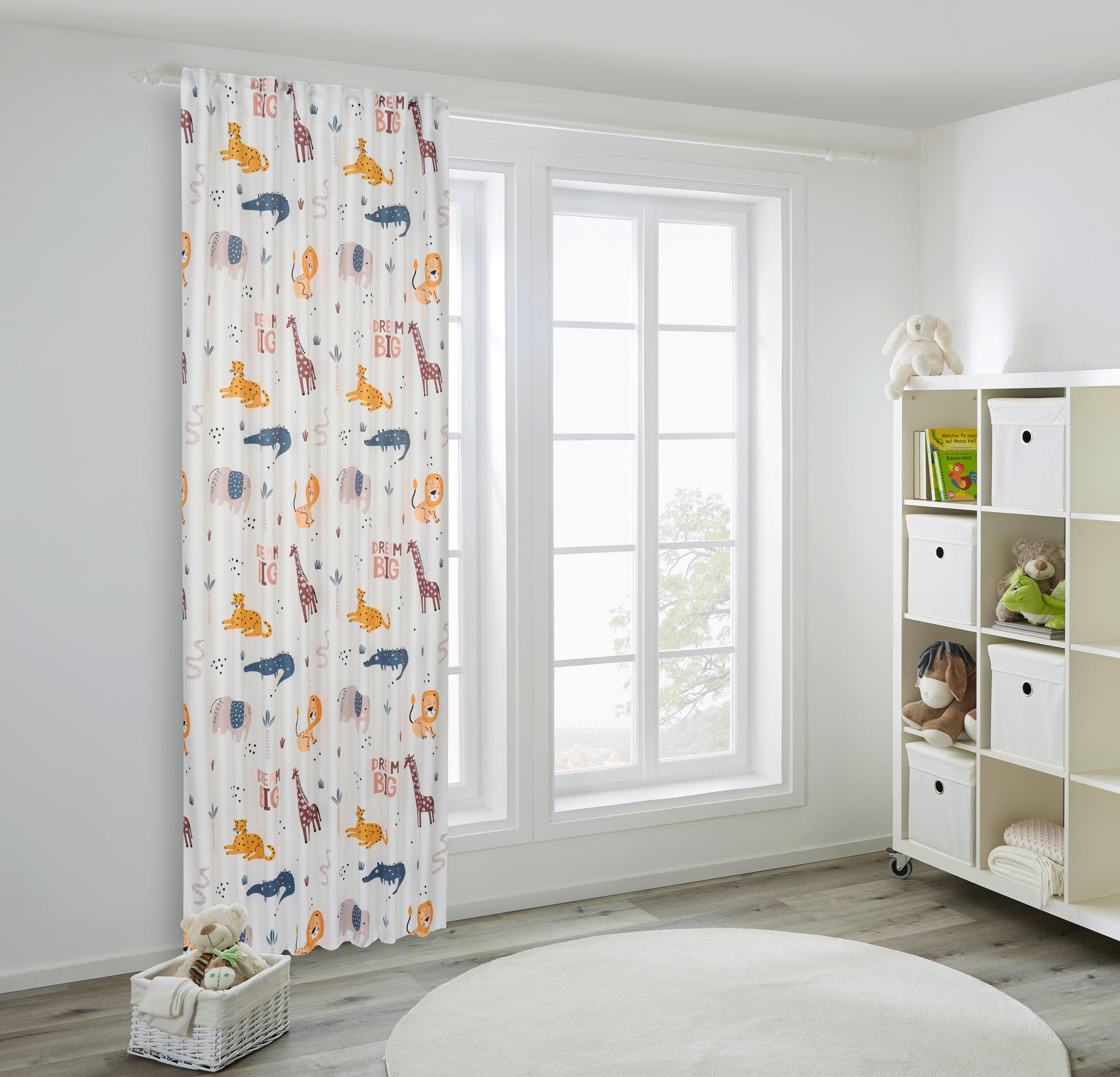 DEČJA ZAVESA višebojna - višebojna, Konvencionalno, tekstil (130/245cm) - Ben'n'jen