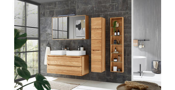 WASCHBECKENUNTERSCHRANK 120/54/46 cm  - Eichefarben, KONVENTIONELL, Holz/Holzwerkstoff (120/54/46cm) - Linea Natura