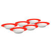 SUPPENTELLERSET VARIO 6-teilig  - Rot/Weiß, Basics, Keramik (21,5cm) - Van Well