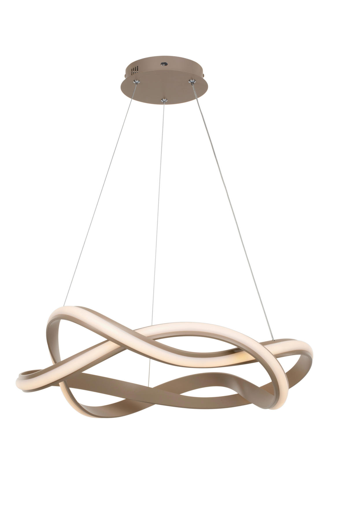 LED-HÄNGELEUCHTE 55/150 cm  - Cappuccino, Design, Kunststoff/Metall (55/150cm) - Novel
