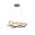 LED-HÄNGELEUCHTE 55/150 cm  - Cappuccino, Design, Kunststoff/Metall (55/150cm) - Novel