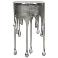 SIDOBORD i metall 37/37/64 cm  - silver, Modern, metall (37/37/64cm) - Ambia Home