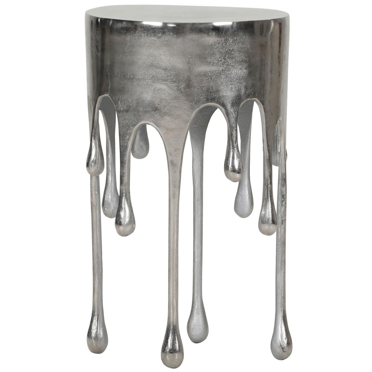 SIDOBORD i metall 37/37/64 cm  - silver, Modern, metall (37/37/64cm) - Ambia Home