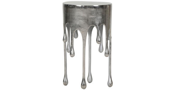 BEISTELLTISCH in Metall 37/37/64 cm  - Silberfarben, MODERN, Metall (37/37/64cm) - Ambia Home