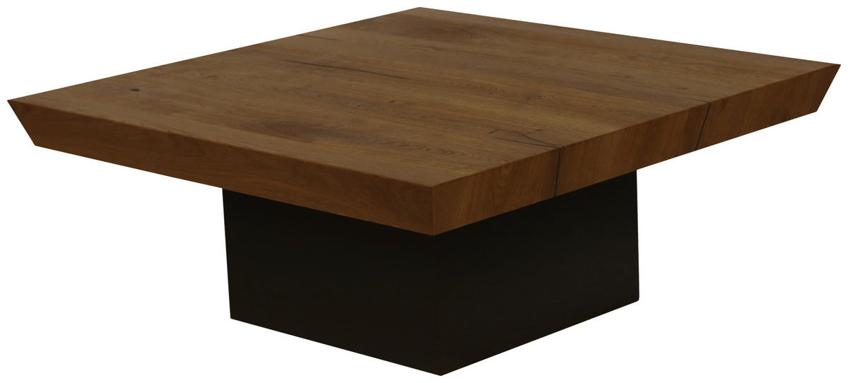 COUCHTISCH in Holz 120/120/39 cm  - Honigeiche/Anthrazit, Natur, Holz/Holzwerkstoff (120/120/39cm) - Fubo