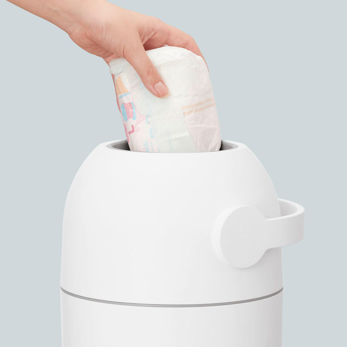 KOŠ ZA PLENICE  Majestic   - bela, Basics, umetna masa (24,5/48,5/26cm) - MAGIC