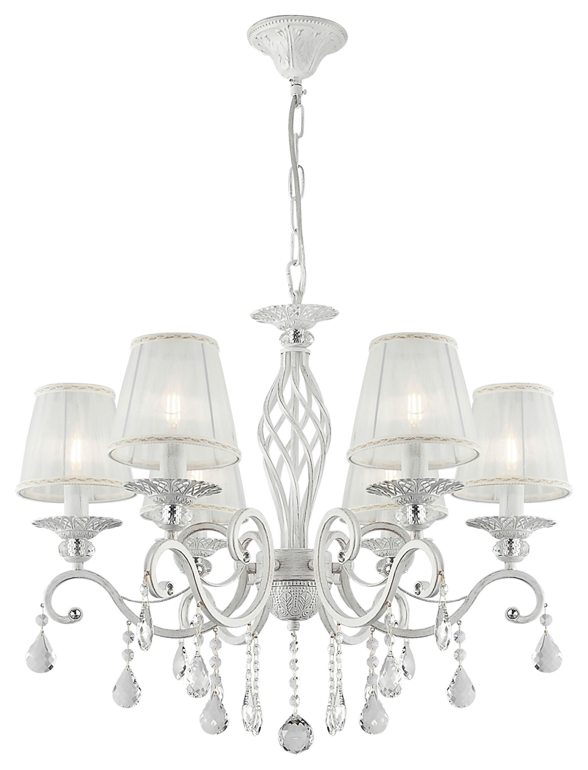 LESTENEC        63/56 cm     40 W  - bela, Basics, kovina/steklo (63/56cm) - MAYTONI