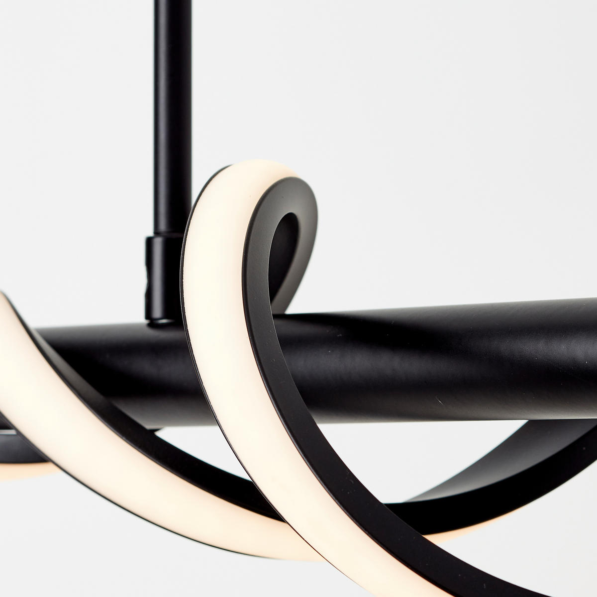 LED-PENDELLEUCHTE 75,5/18/150 cm    - Schwarz, Design, Kunststoff/Metall (75,5/18/150cm) - Brilliant