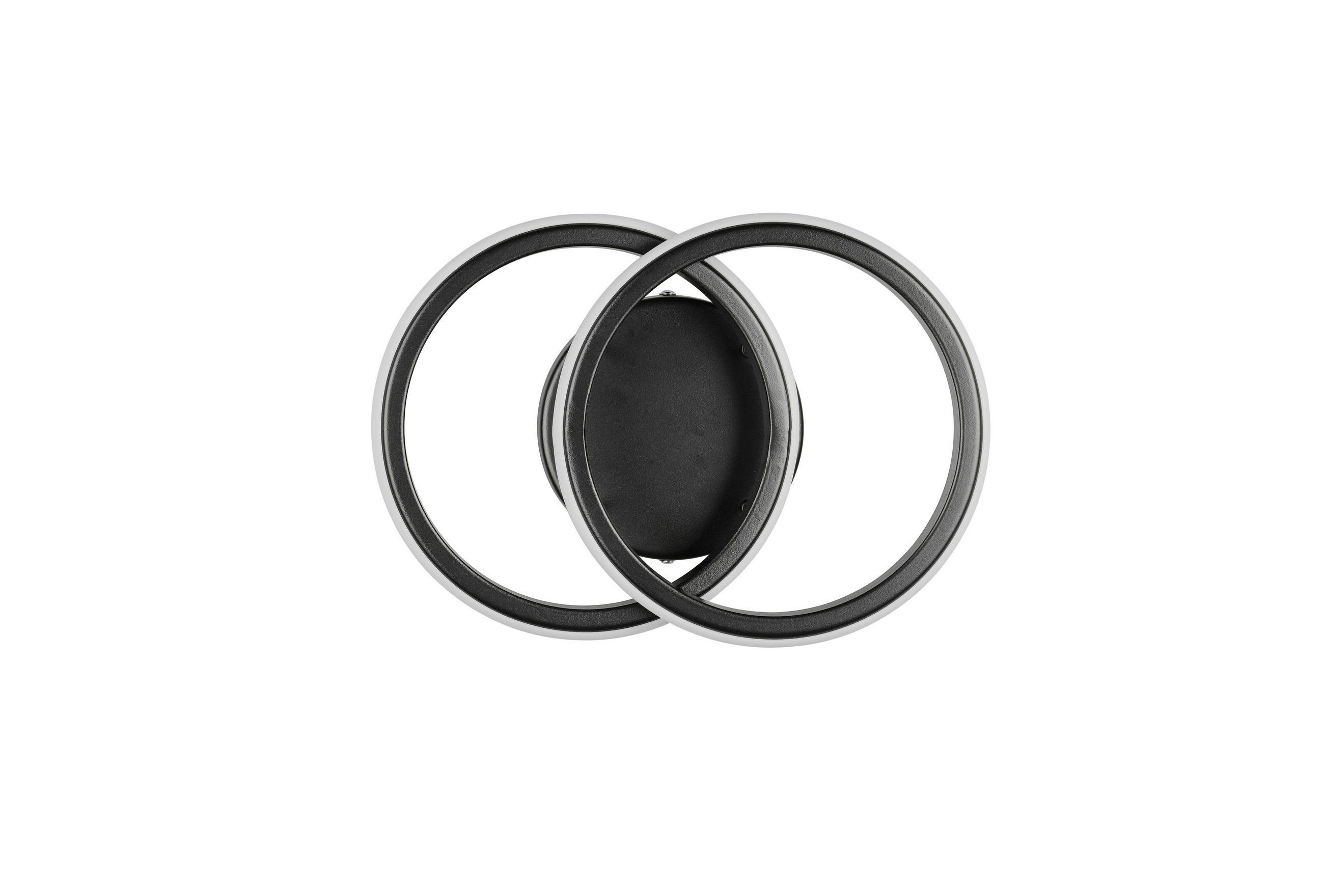 PLAFONIERĂ CU LED - negru, Design, metal (26,5/10,5cm)