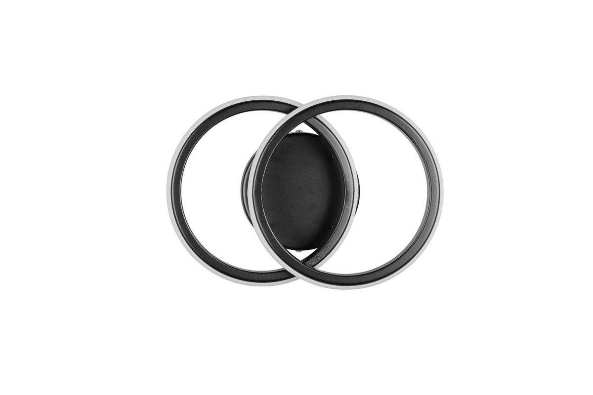 PLAFONIERĂ CU LED - negru, Design, metal (26,5/10,5cm)