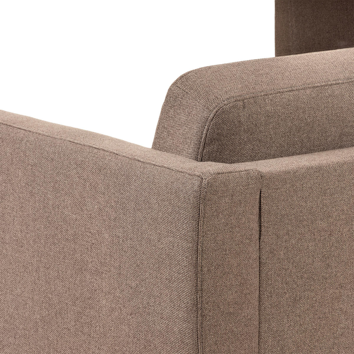 SOFFA i brun  - brun/mörkbrun, Design, metall/trä (233/298cm) - Pure Home Comfort