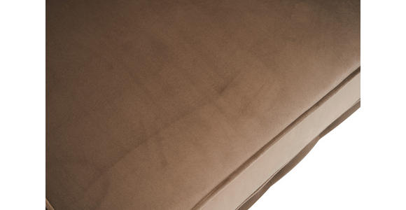 CHESTERFIELD-SOFA Samt Schwarz, Taupe - Taupe/Schwarz, Trend, Holz/Textil (165/73/87cm) - Xora