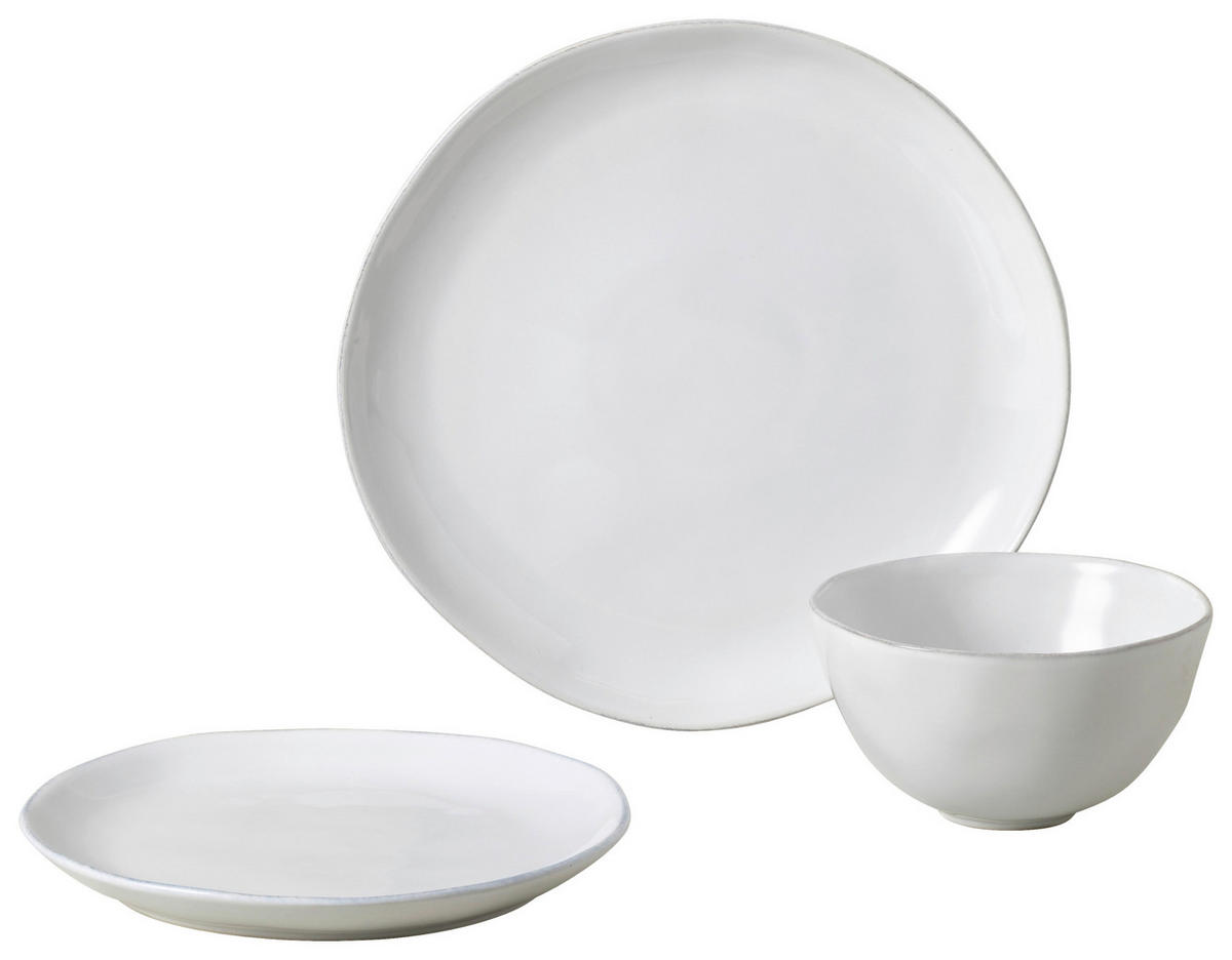 KOMBISERVICE Weiß LIVIA 3-teilig 1 Personen  - Weiß, Basics, Keramik - Costa Nova