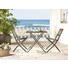 BALKONSET Kunststoff, Metall - Anthrazit/Braun, Design, Kunststoff/Metall (70/70/70cm) - AMBIA GARDEN