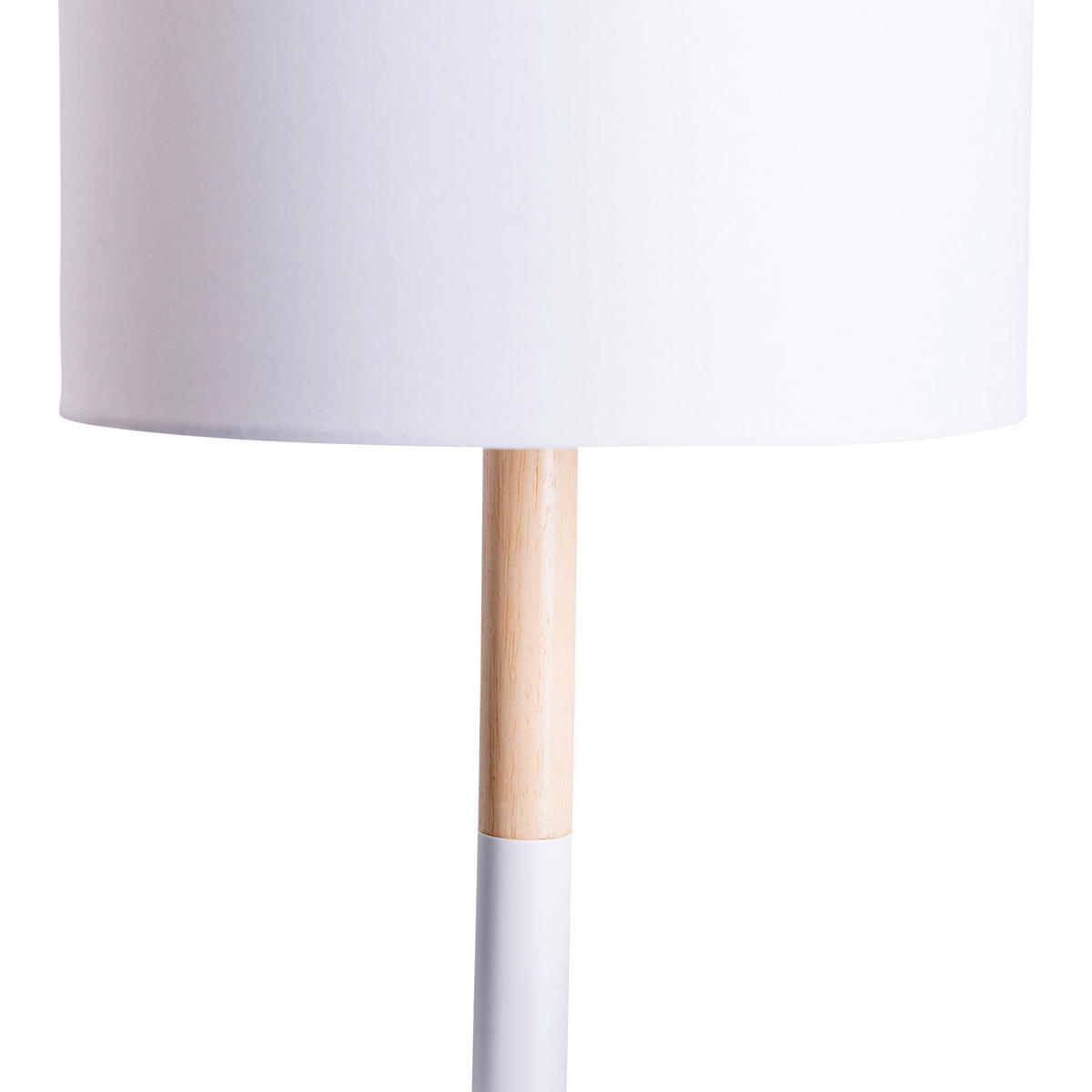 TISCHLEUCHTE 24/37 cm   - Naturfarben/Weiß, Design, Textil/Metall (24/37cm) - Näve