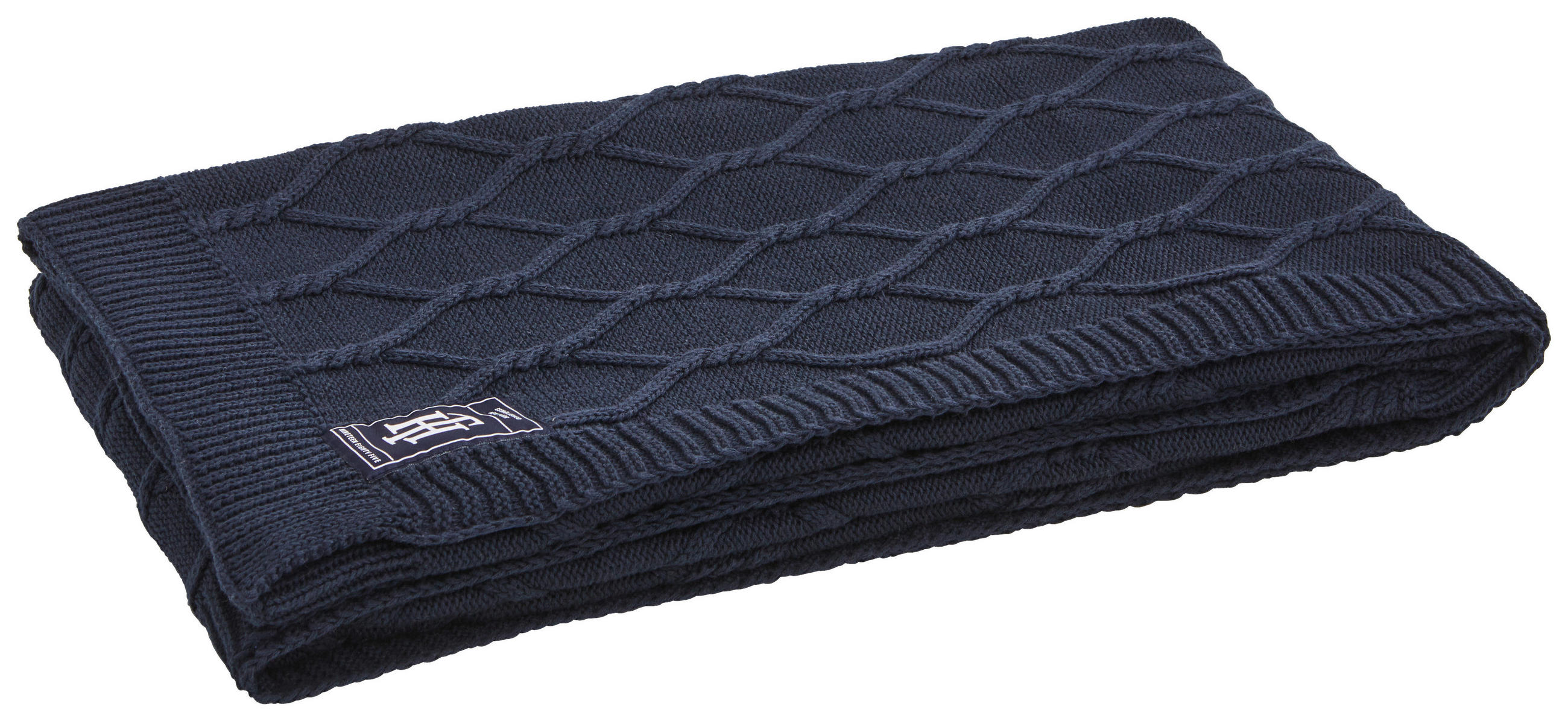 WOHNDECKE Cable 130/170 cm  - Blau, KONVENTIONELL, Textil (130/170cm) - Tommy Hilfiger