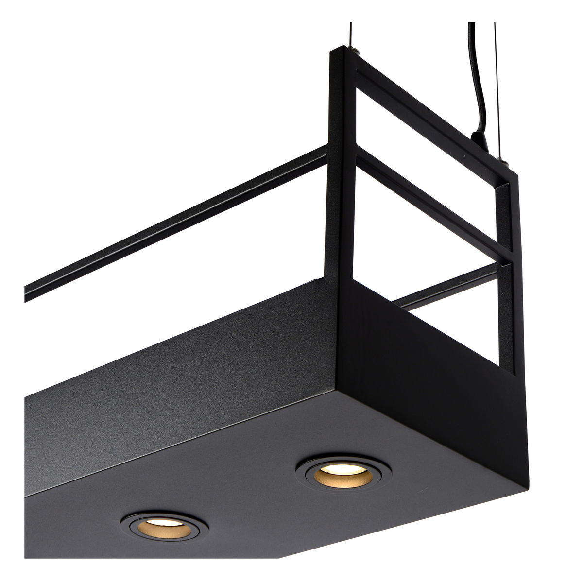 HÄNGELEUCHTE 110/22/160 cm  - Schwarz, Design, Metall (110/22/160cm) - Lucide