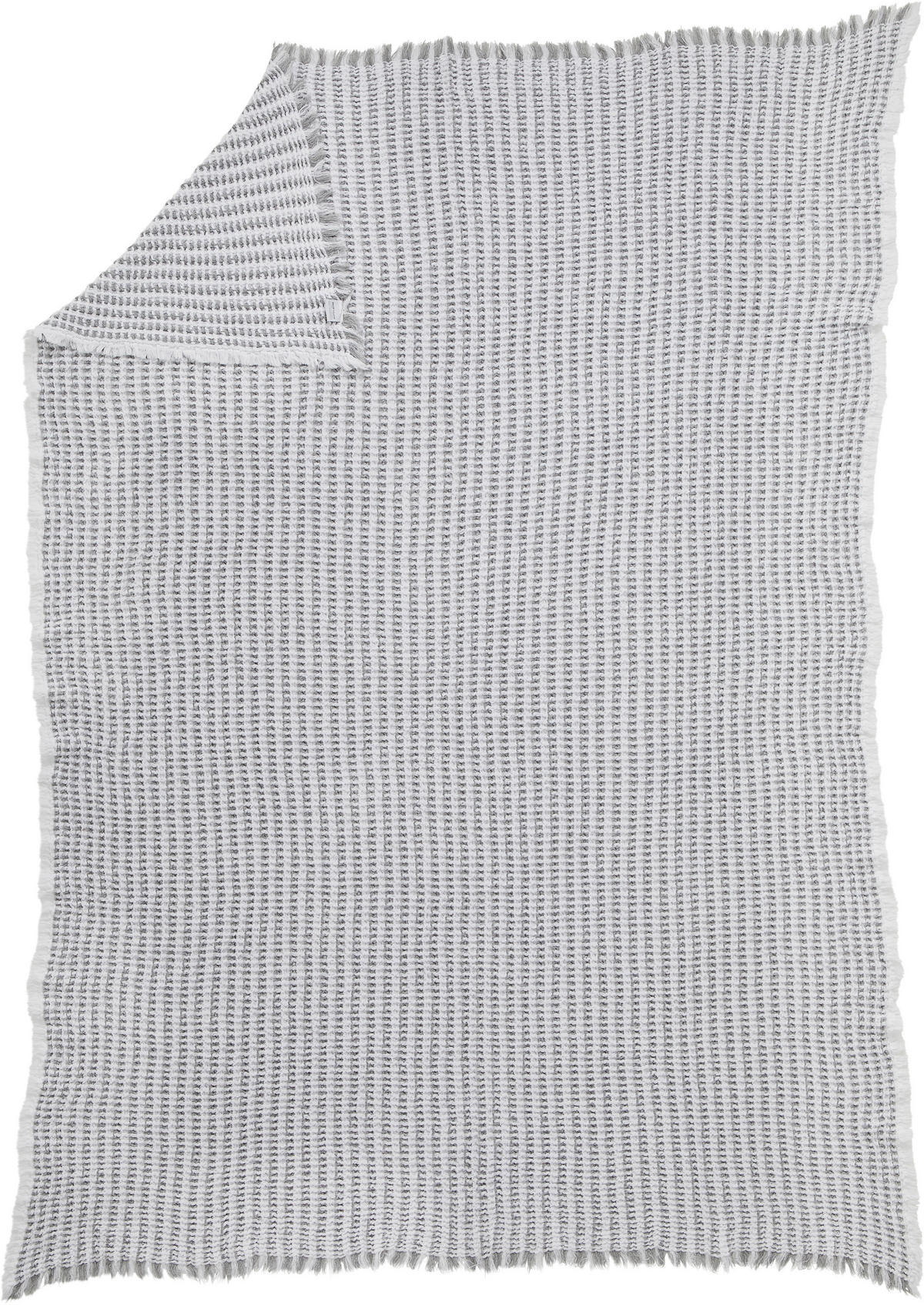 WOHNDECKE 150/200 cm  - Weiß/Grau, KONVENTIONELL, Textil (150/200cm) - Dieter Knoll