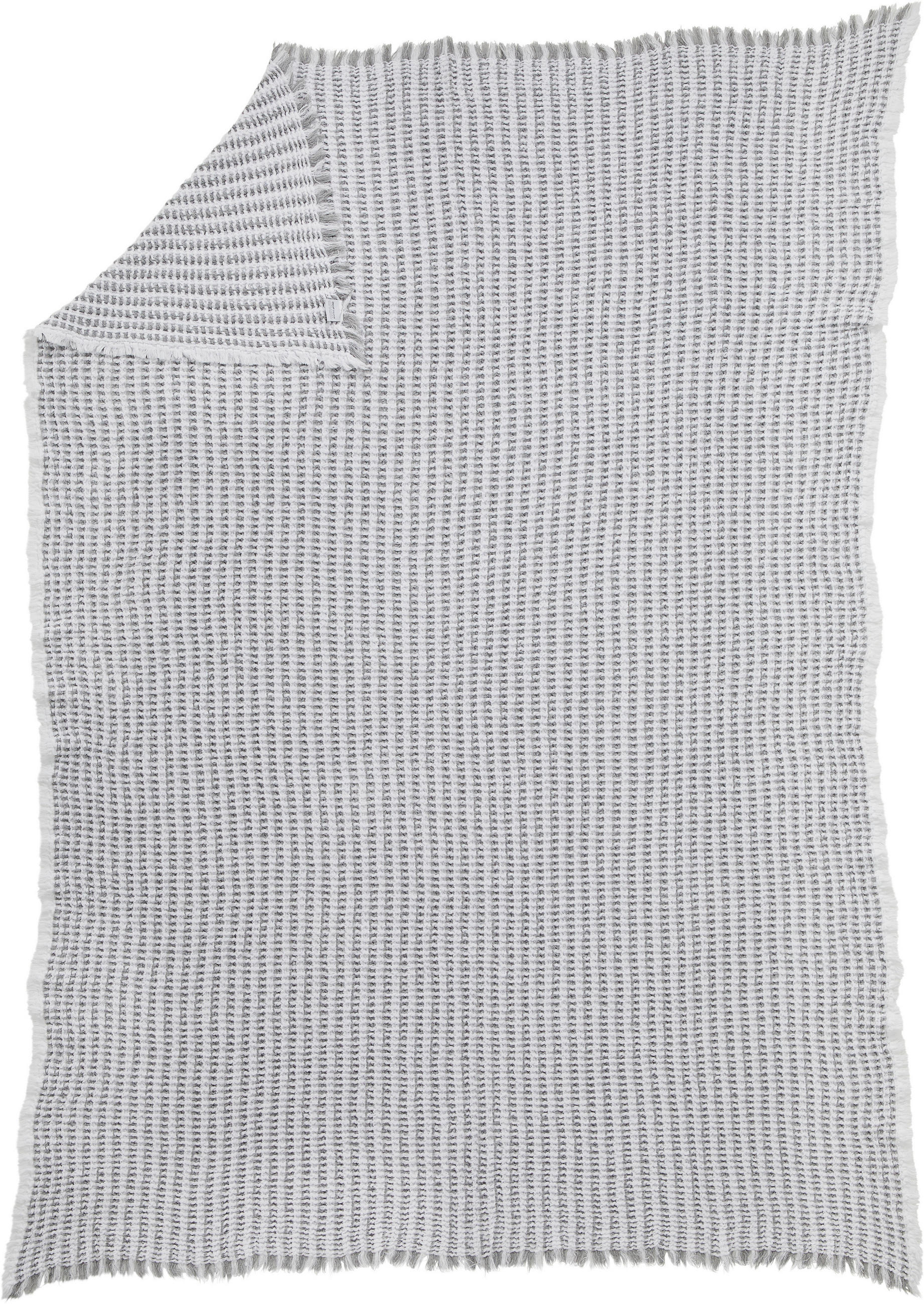 Dieter Knoll Wohndecke Grau, Weiß 150x200 cm