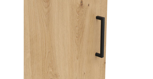 KOMMODE 45/83/40 cm in Eiche Artisan - Anthrazit/Schwarz, MODERN, Holzwerkstoff/Kunststoff (45/83/40cm) - Carryhome