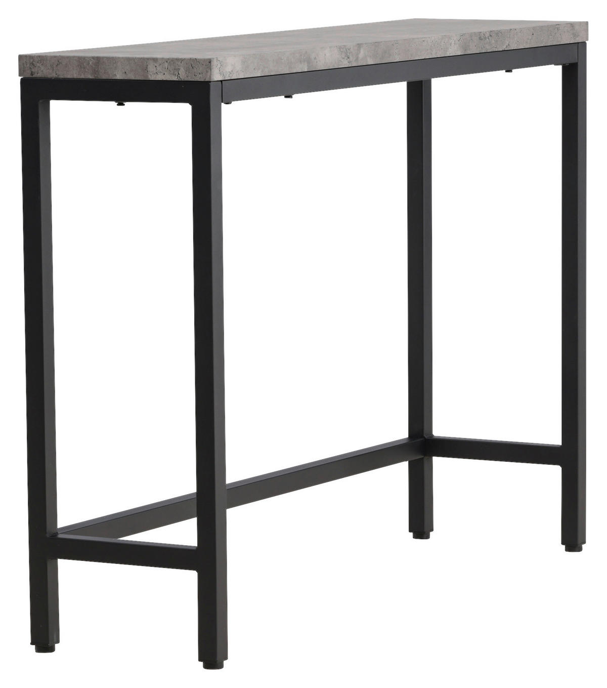 BEISTELLTISCH 110/30/80 cm Schwarz, Grau rechteckig  - Schwarz/Grau, Design, Holzwerkstoff/Metall (110/30/80cm) - Livetastic