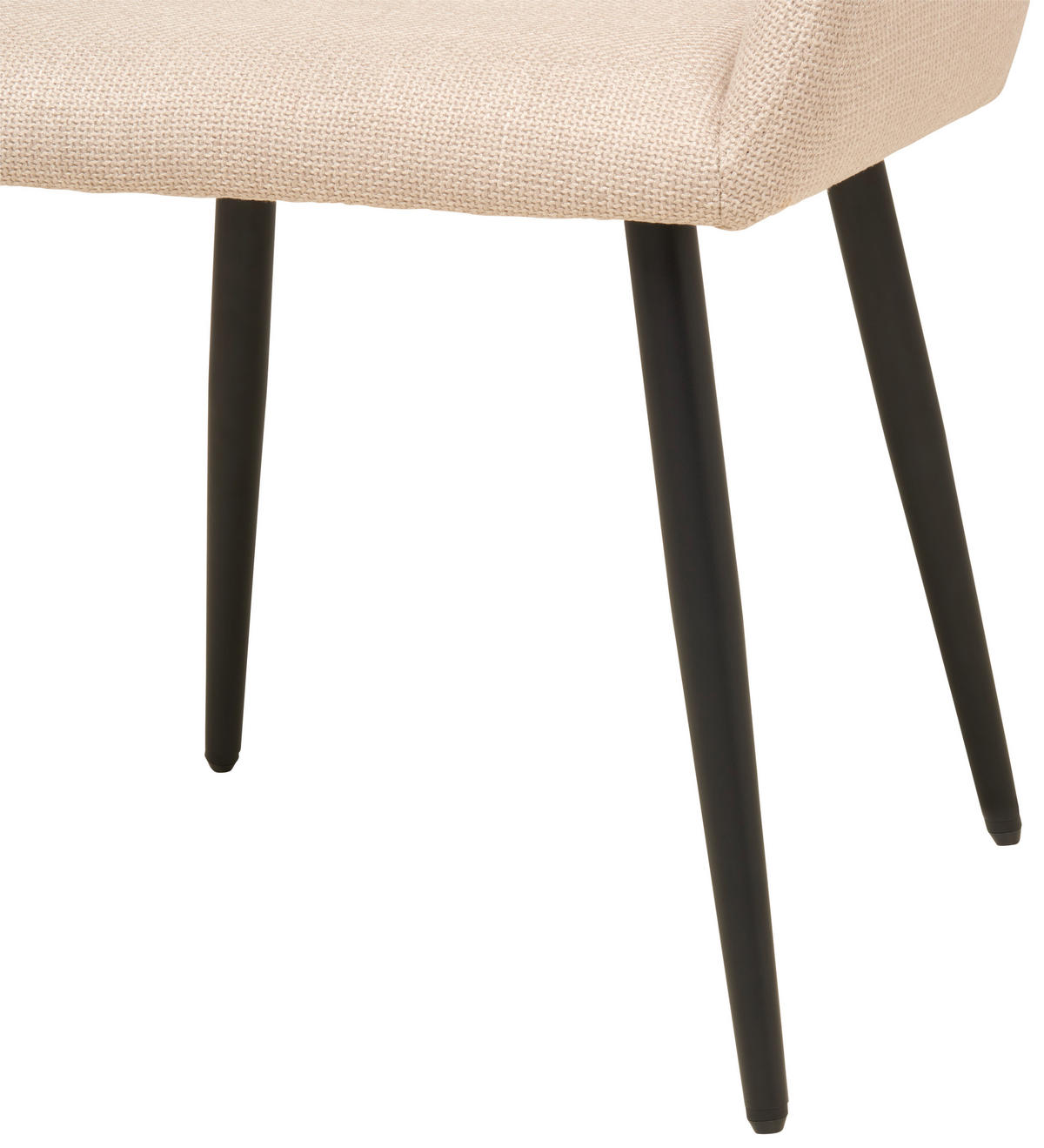 ŽIDLE S PODRUČKAMI, železo, tkaná látka, béžová - černá/béžová, Lifestyle, kov/dřevo (53/82/63cm) - MID.YOU
