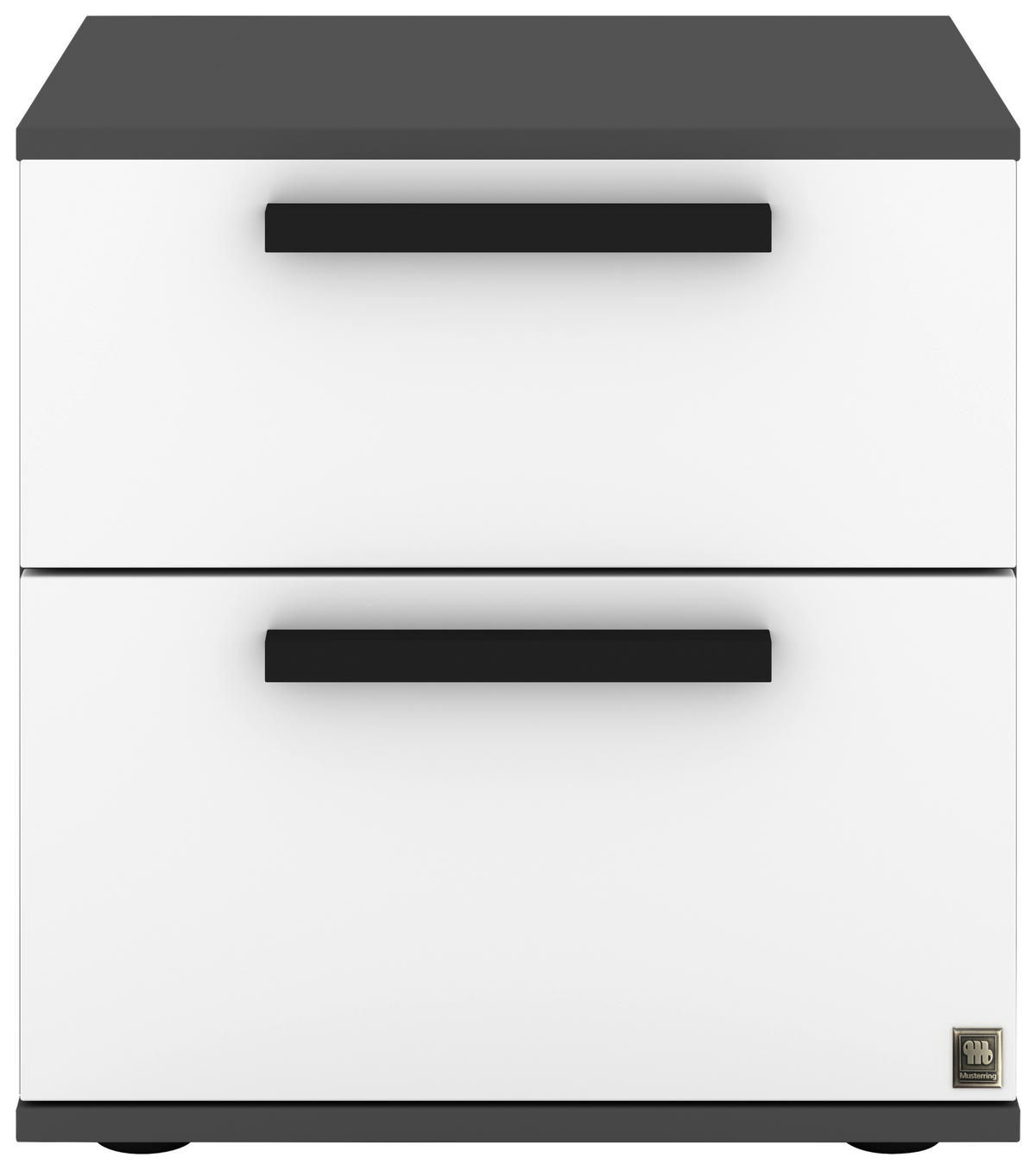 NACHTSCHRANK 46/48,6/46 cm  - Anthrazit/Schwarz, Design, Holzwerkstoff/Kunststoff (46/48,6/46cm) - Musterring