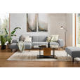 ECKSOFA in Chenille Greige  167/311 cm  - Greige/Schwarz, Design, Textil/Metall (167/311cm) - Xora