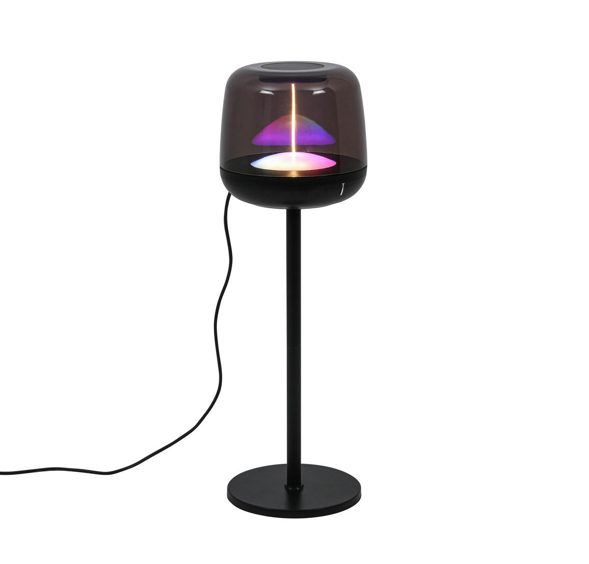 NAMIZNA SVETILKA ZA POLNJENJE        11,5/36,7 cm       - črna/prosojno, Trend, kovina/umetna masa (11,5/36,7cm) - Novel