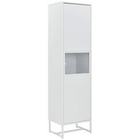 PREDSIEŇOVÁ SKRIŇA, biela, 50/190/41 cm - čierna/biela, Modern, kov/kompozitné drevo (50/190/41cm) - P & B