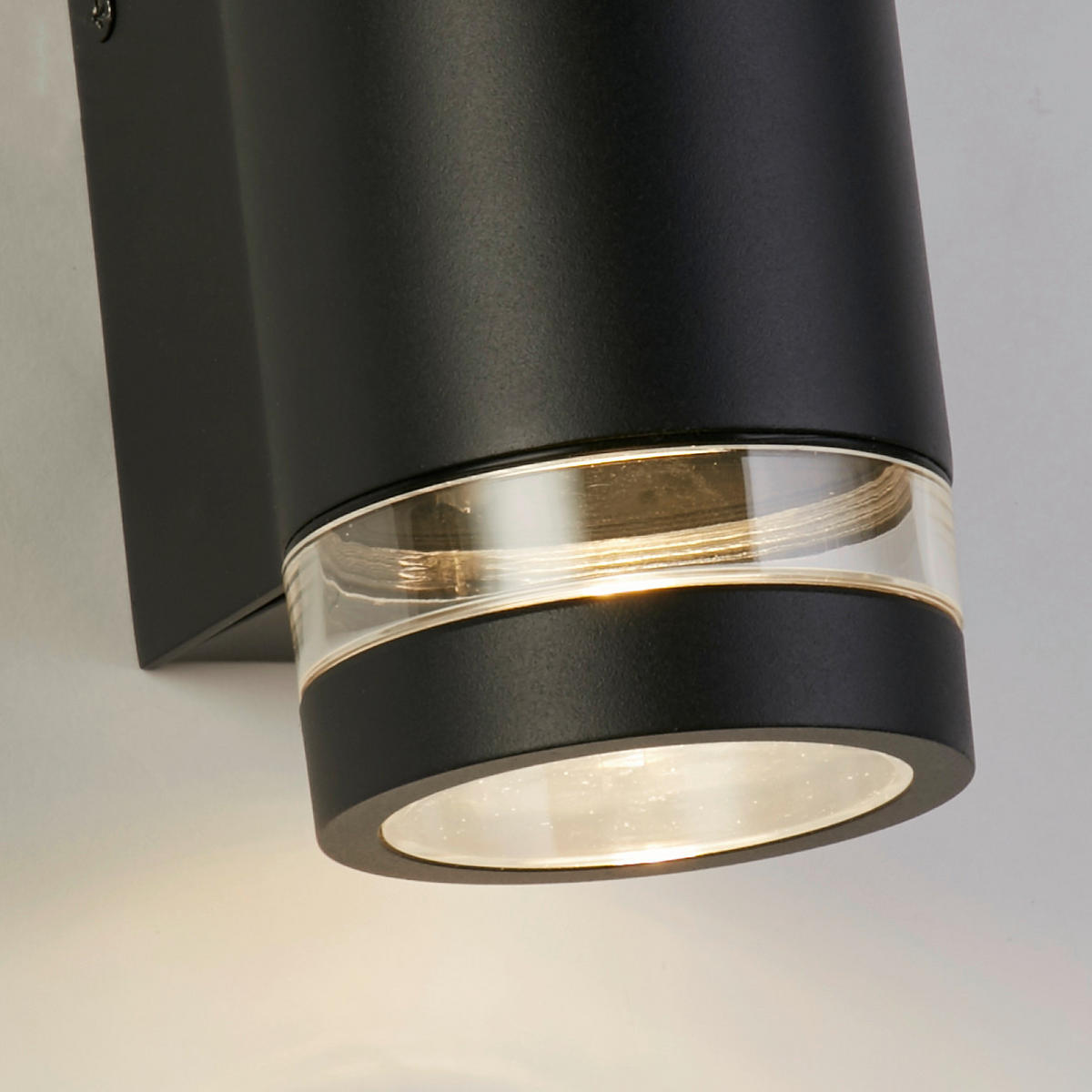 AUSSENWANDLEUCHTE Austin 8/11/23 cm  - Klar/Schwarz, Design, Kunststoff/Metall (8/11/23cm)