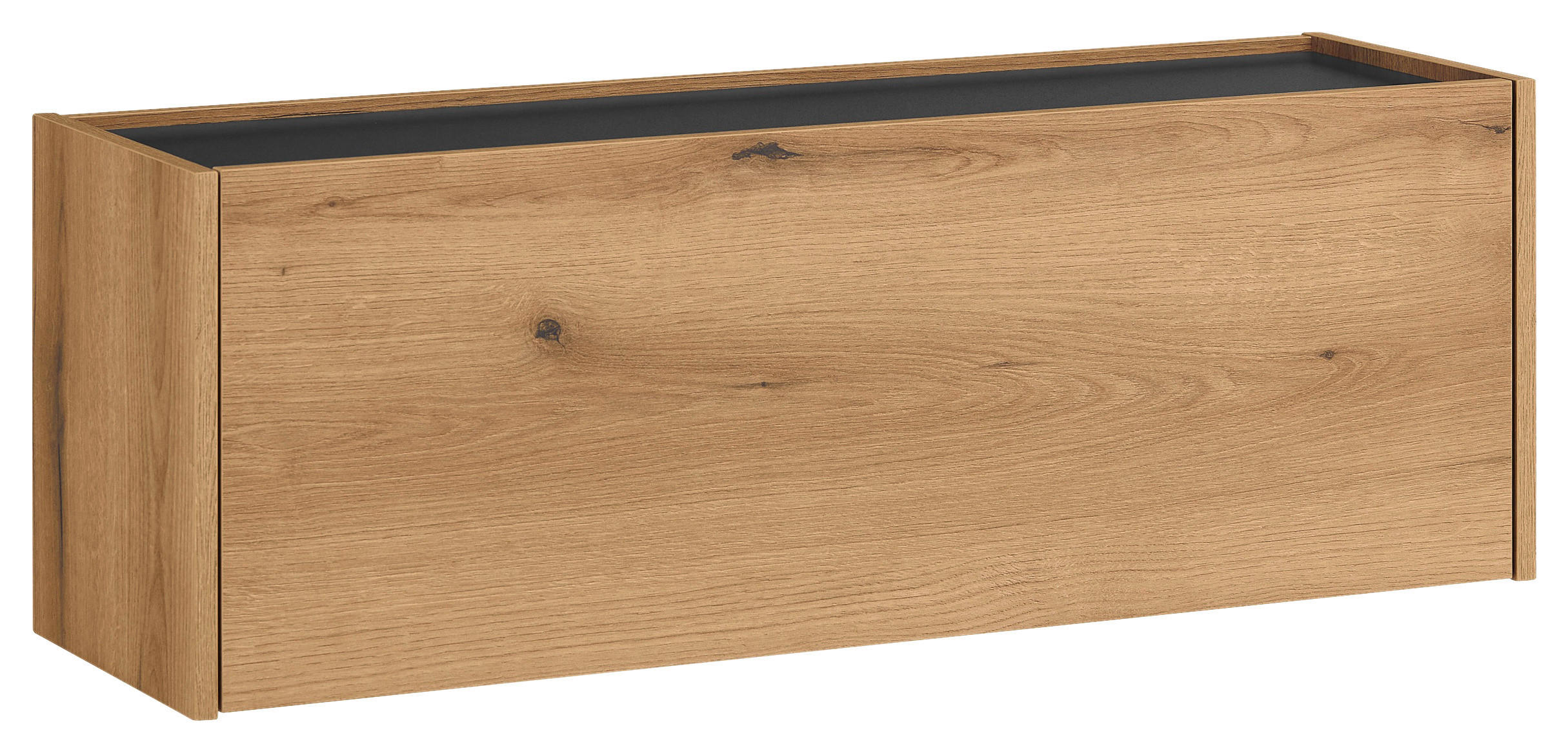 SCHUHSCHRANK Anthrazit, Eichefarben  - Eichefarben/Anthrazit, Design, Holzwerkstoff (100/35/30cm) - Modante