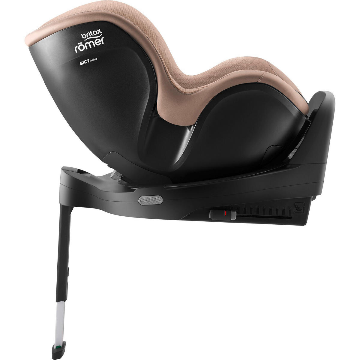REBOARDER-KINDERSITZ DUALFIX 5Z  - Hellbraun/Cappuccino, Basics, Kunststoff/Textil (44/48/74cm) - Britax Römer