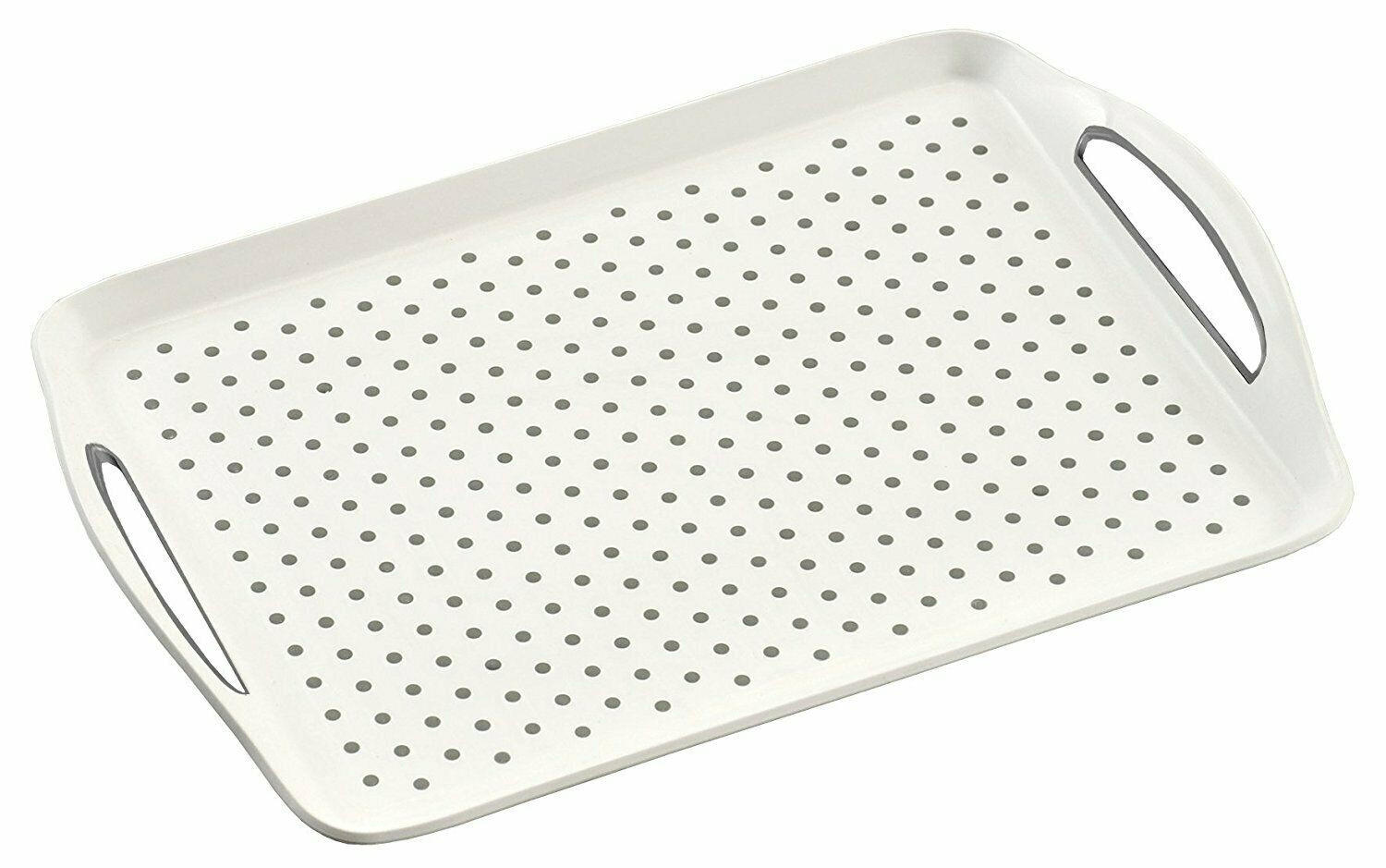 POSLUŽAVNIK ZA SERVIRANJE 45,5/32/4,5 cm - bijela, Basics, plastika (45,5/32/4,5cm) - Kesper