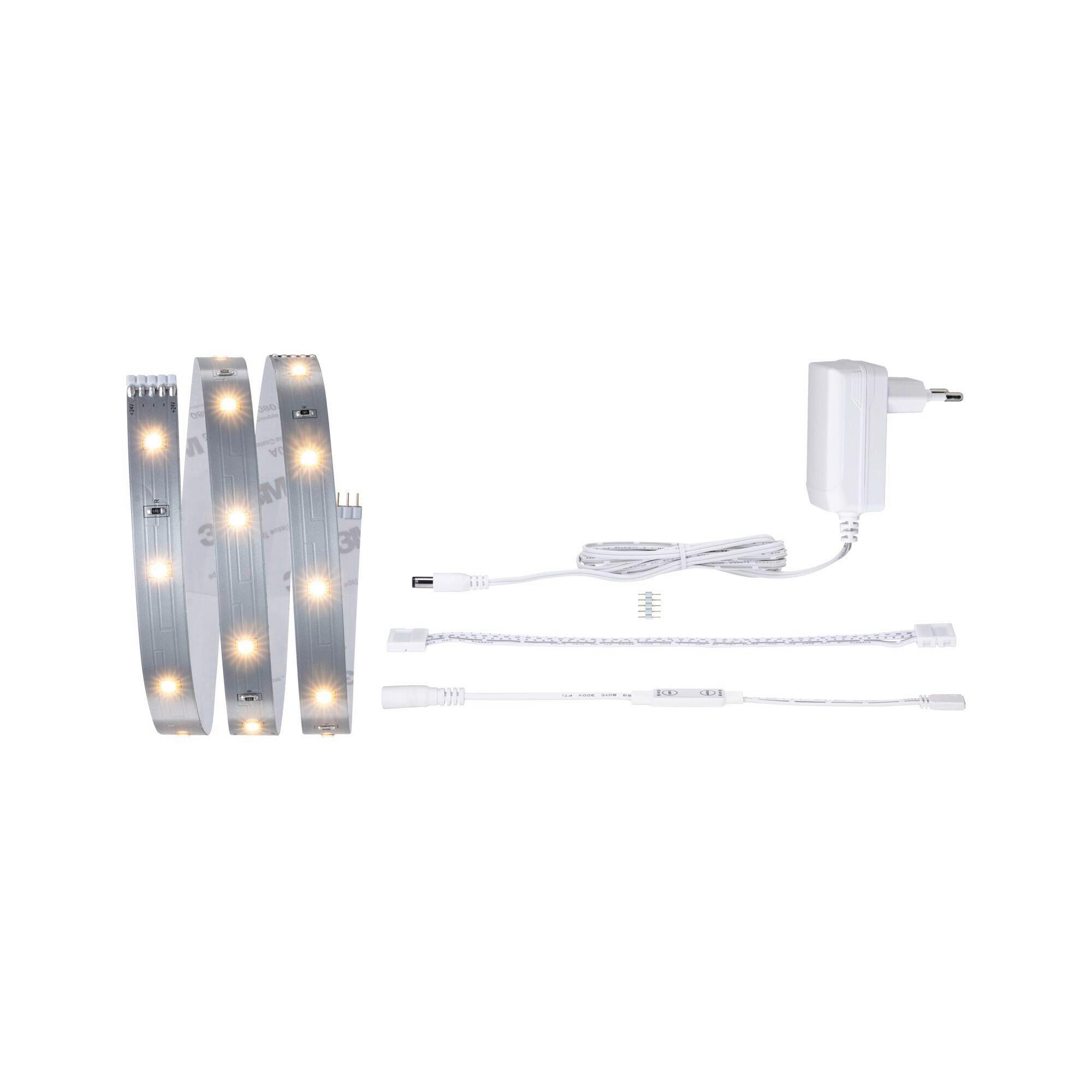 LED-STRIP 100 cm   - Silberfarben, Basics, Kunststoff (100cm) - Paulmann